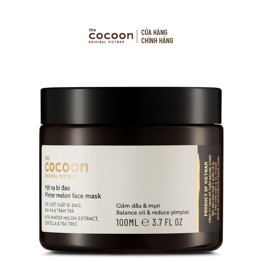 [Mã FMCGMALL -8% đơn 250K] Bigsize - Mặt nạ bí đao Cocoon giảm dầu & mụn 100ml | BigBuy360 - bigbuy360.vn