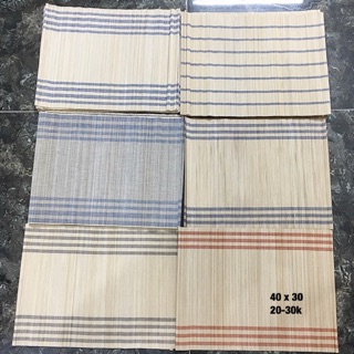 Mành tre đặt bát đĩa các size màu