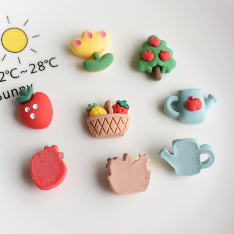 Charm (C42) slime/ Dụng Cụ Charm Trang Trí Hình [Ko Keo &amp; Nút] Vườn Hoa