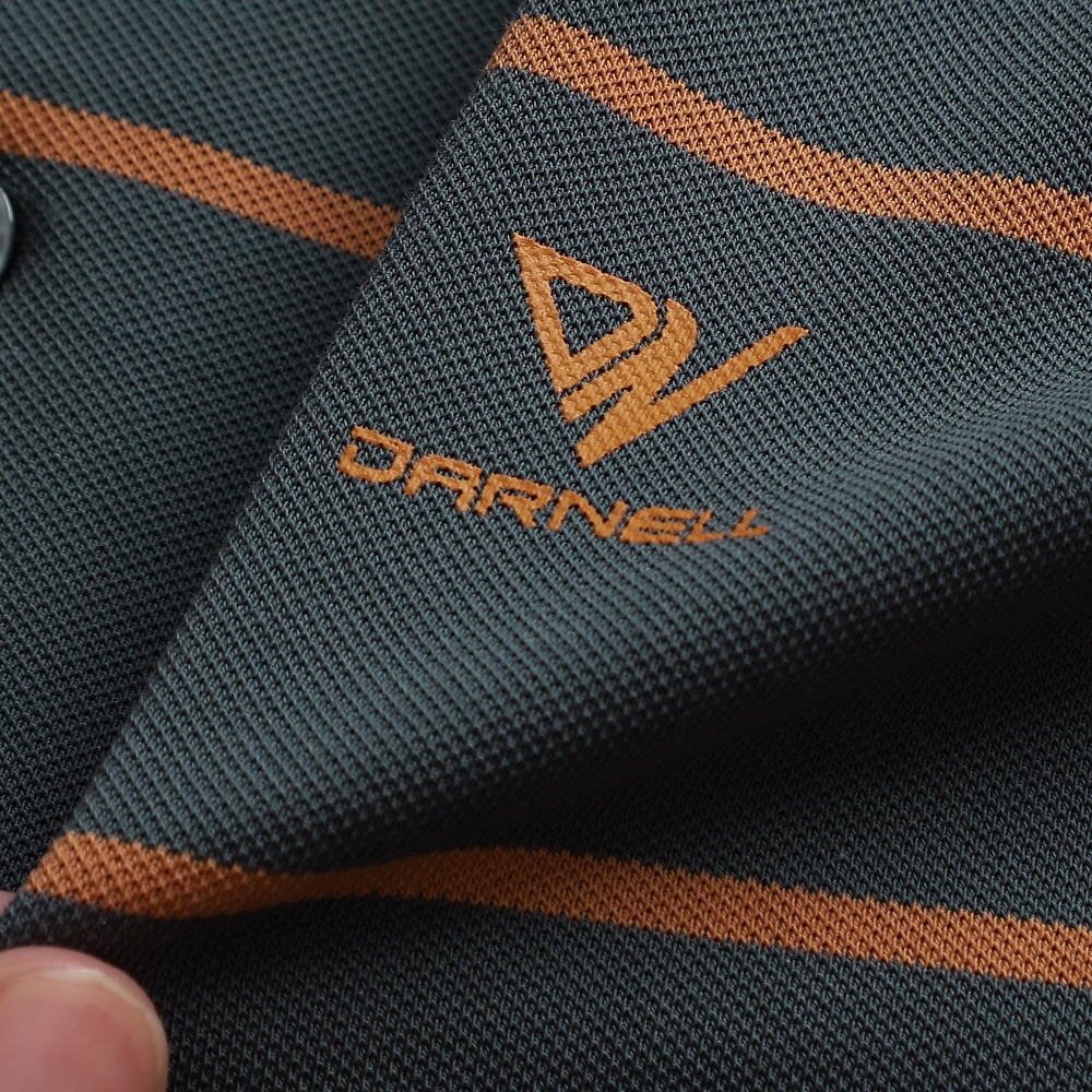 Áo thun polo nam DARNELL tay ngắn sọc ngang chất cotton mềm mại, nhẹ thoáng mát slimfit sang trọng DN0704