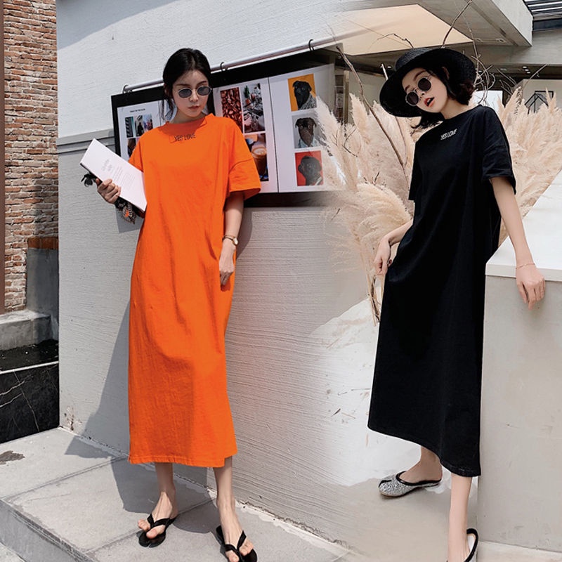 JSC Đầm Ngủ Dài Qua Gối Tay Ngắn Phong Cách Hàn Quốc Thời Trang Mùa Hè Xinh Xắn Cho Nữ