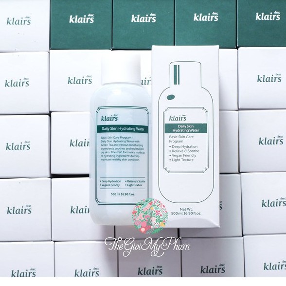 Nước Hoa Hồng Cấp Ẩm Dear, Klairs Daily Skin Hydrating Water 500ml