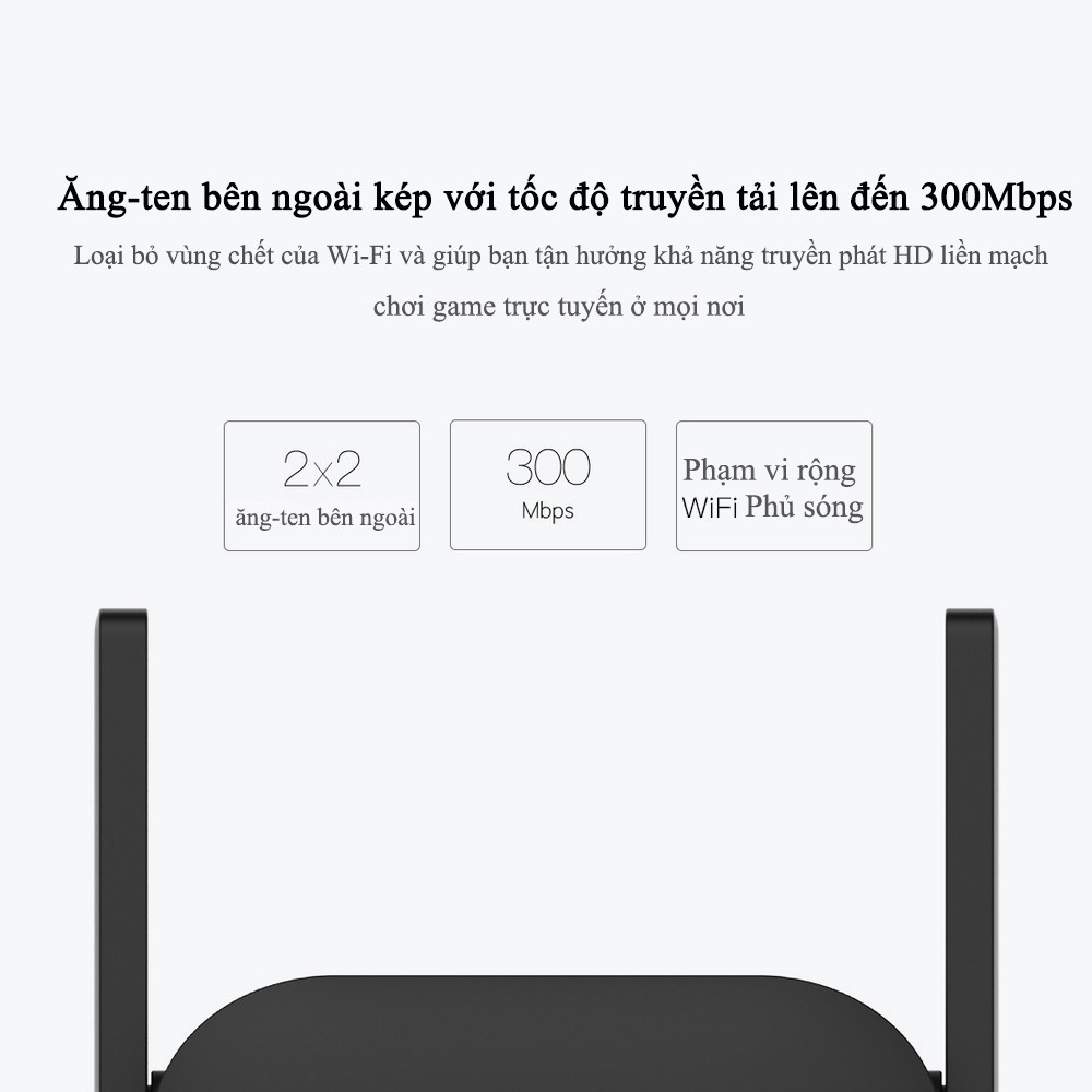 Thiết bị kích sóng Xiaomi Wifi Repeater Pro bộ kích sóng wifi Xiaomi Pro- bảo hành 12 tháng