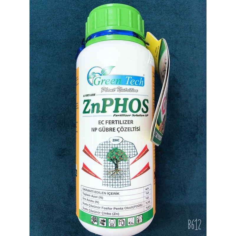 ÁO GIÁP KẼM - ZN PHOS - CÔNG NGHỆ KẼM - LÂN - Chai 500ml