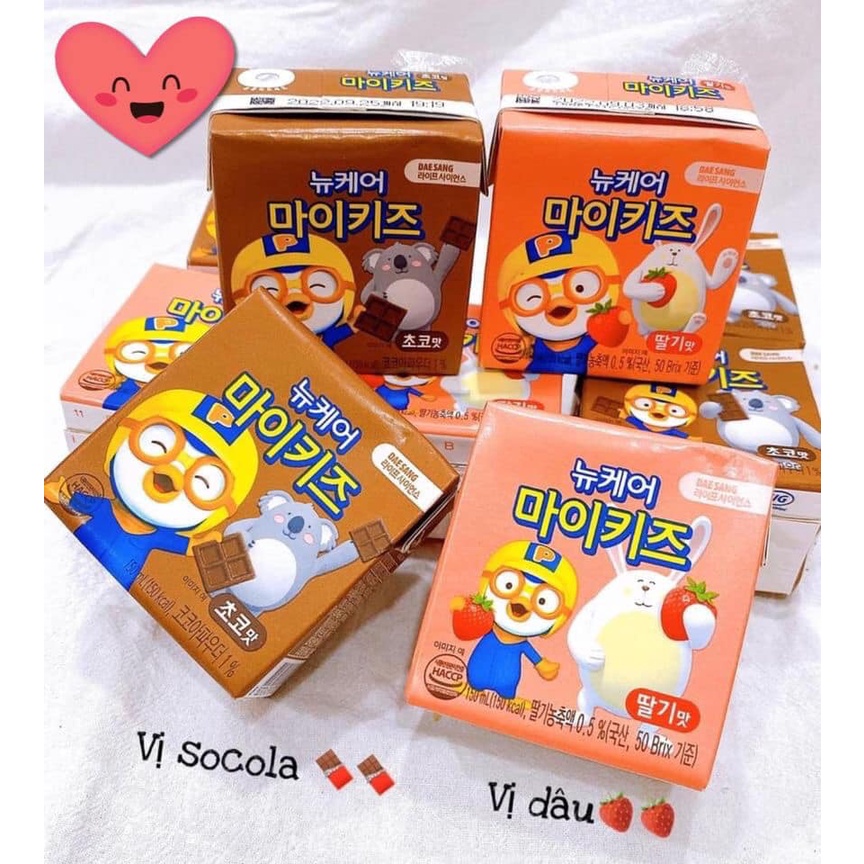 Sữa nước PORORO tăng chiều cao và cân nặng cho bé Date T10/2022