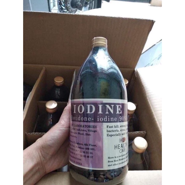 DIỆT KHUẨN NƯỚC BỂ, AO NUÔI CÁ TÔM ỐC ẾCH  IODINE 90%