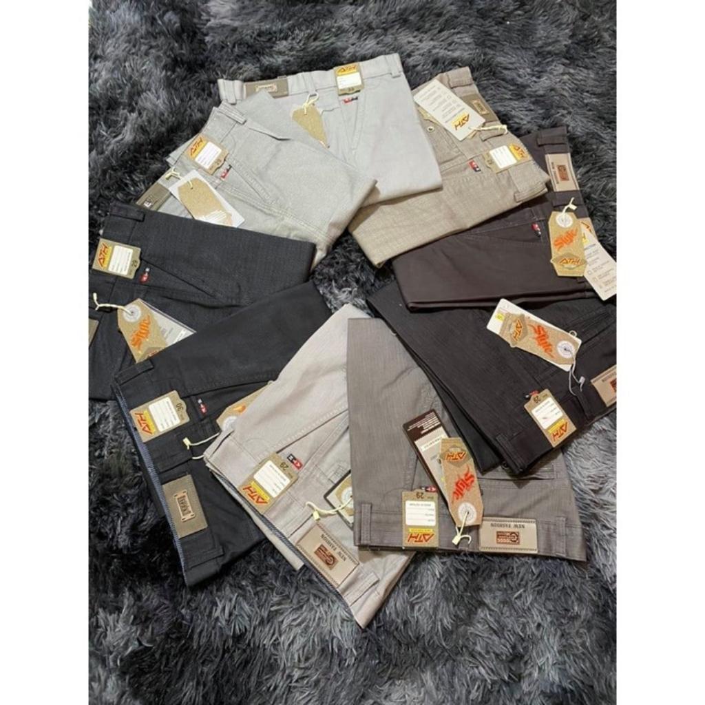 Quần kaki nam ống suông vải cotton cao cấp, quần kaki phong cách lịch lãm, sang trọng - ATH