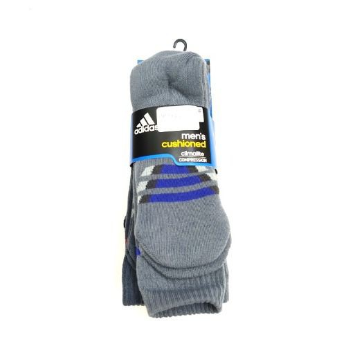 TH9840 Lố 3 đôi vớ cổ thấp màu xám vải dầy dặn êm chân Adidas - Hàng Mỹ