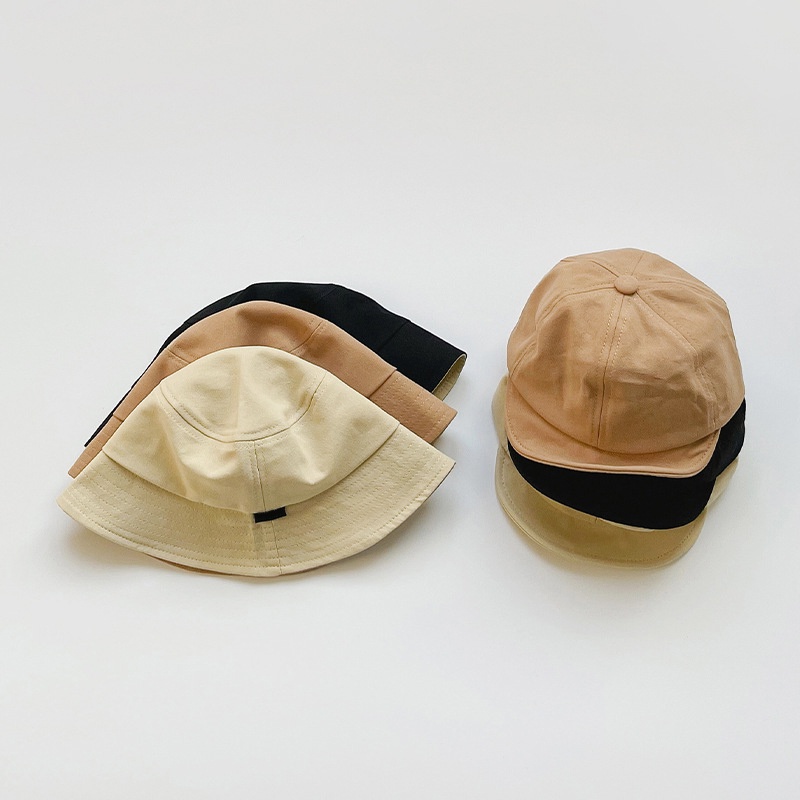 Mũ bóng chày cotton mềm màu trơn điều chỉnh được thời trang xuân hè cho bé