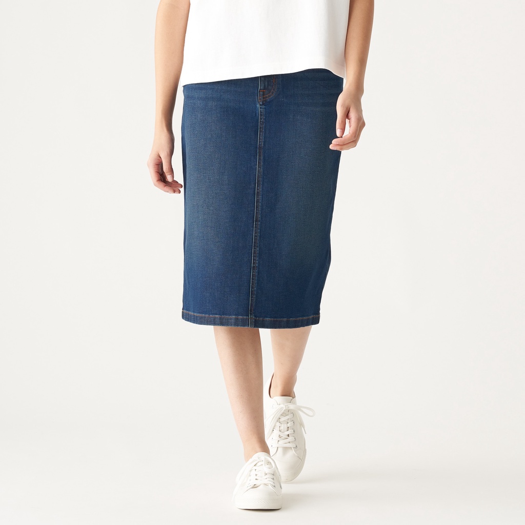 Muji Váy Denim Co Giãn 4 Chiều