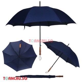Ô Dù Cán Gỗ Bật Tự Động Cao Cấp Thiết Kế Hai Nan Kép Đi Trời Mưa Nắng