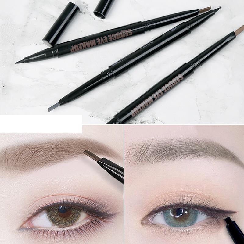 Chì Kẻ Mày 2in1 NoVo Makeup Seduce (Kẻ Mày + Kẻ Mắt):Màu 2