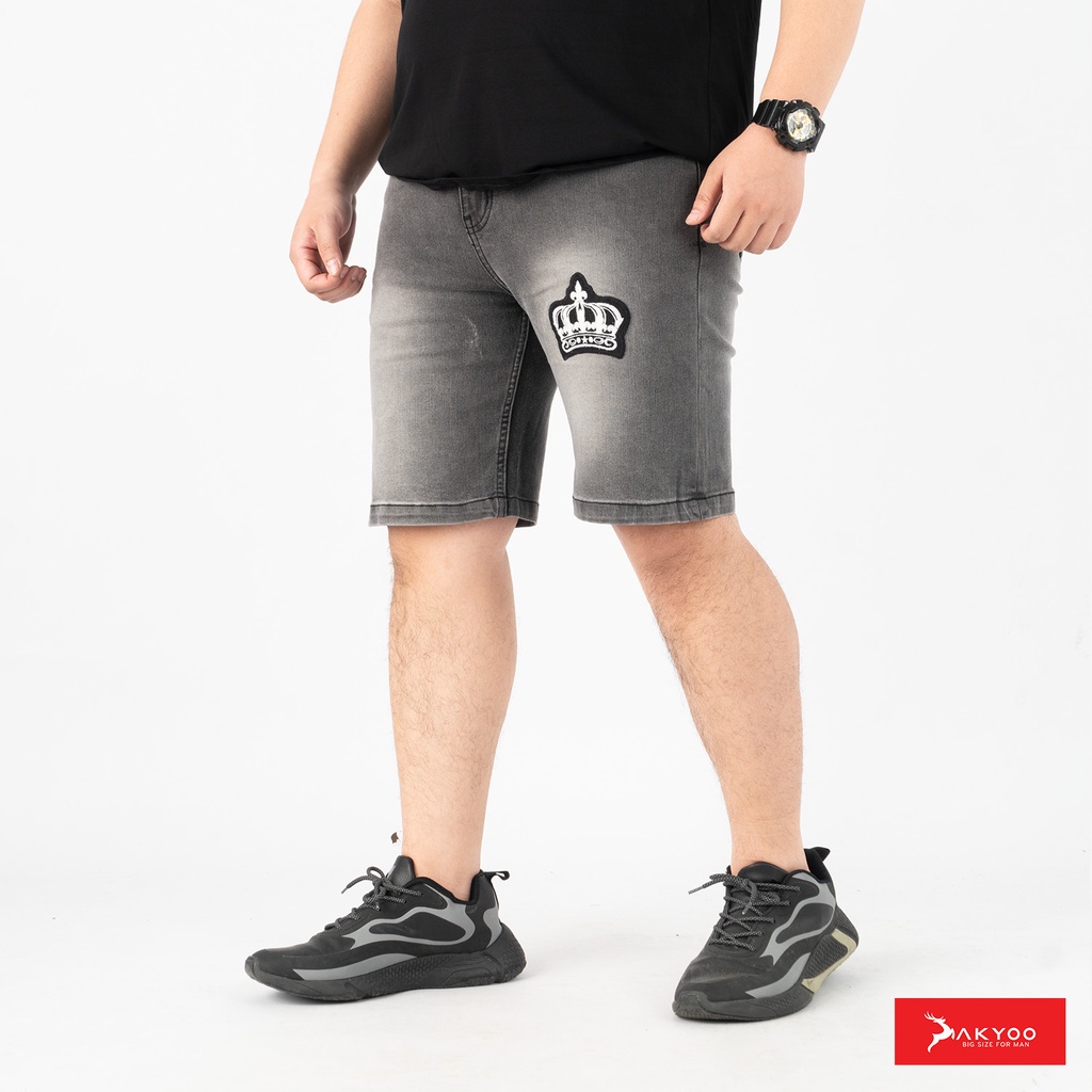 Quần Sooc Jean Big Size Nam 80-140kg AKYOO - So19057H