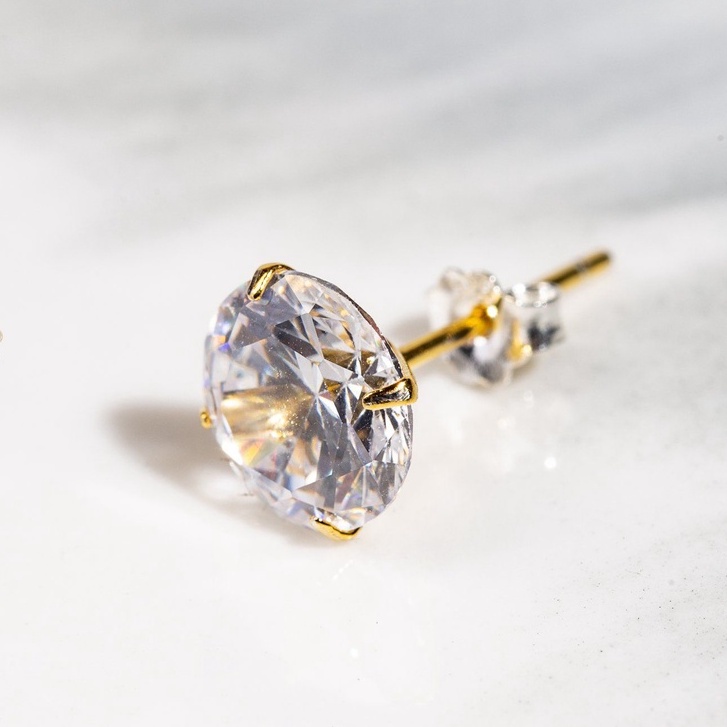 Khuyên bạc nụ đá bạc, vàng trẻ trung , cá tính | TRANG SỨC BẠC ACCESSORIES