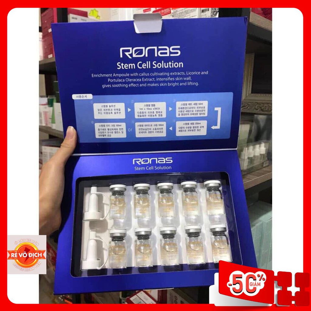 Tế Bào Gốc RONAS | Mụn | Nám | Sẹo | Làm Trắng Ronas Hàn Quốc [ 1 Hộp ]