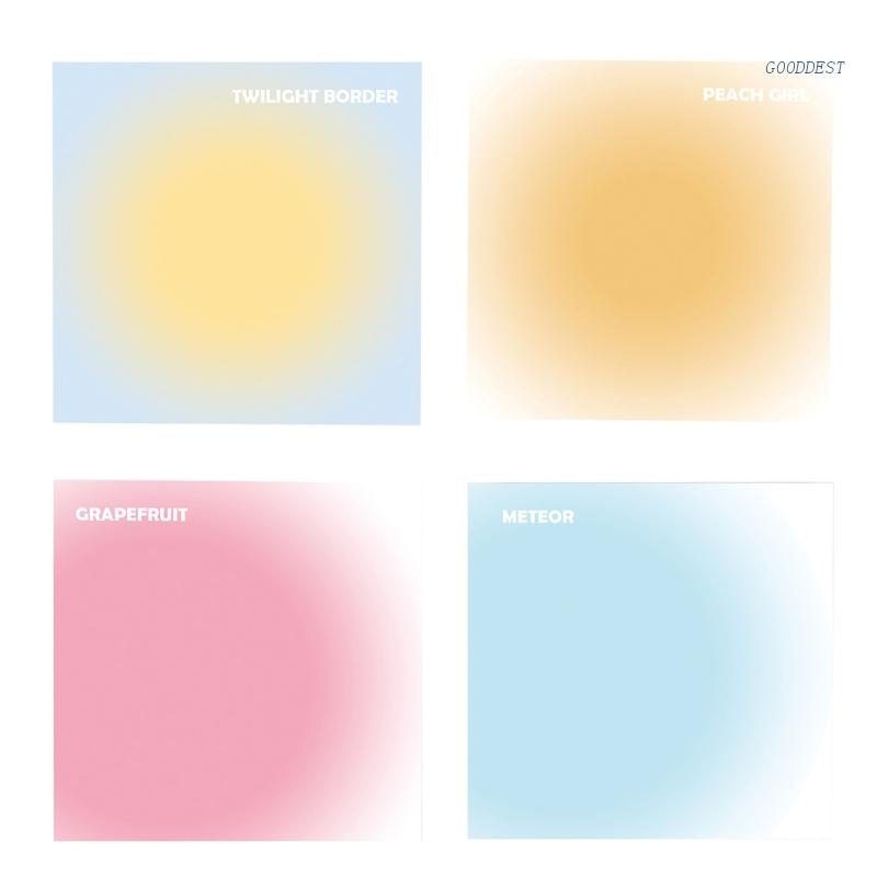 Set 50 Tờ Giấy Ghi Chú Tự Dính Màu Sắc Gradient Dành Cho Người Lớn Học Sinh