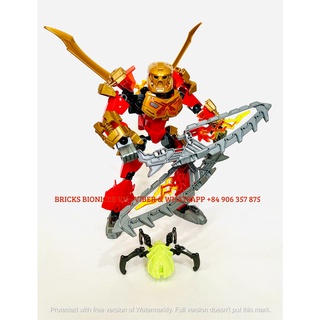 Authentic lego - đồ chơi lắp ghép lego bionicle gen 2 - 70787 tahu - master of fire