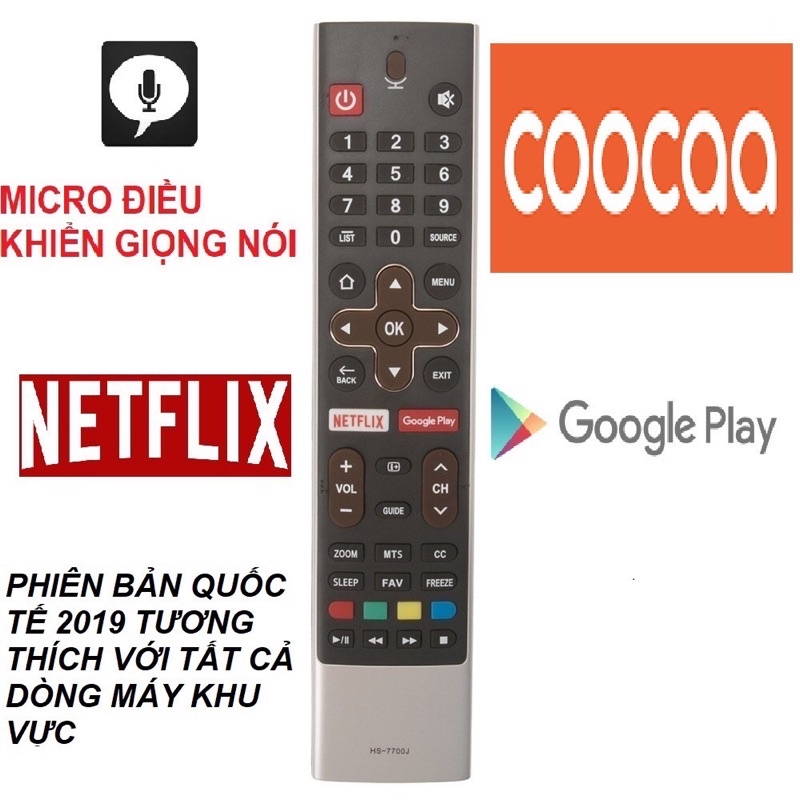 Điều Khiển Tivi CooCaa Giọng Nói,Remote Tivi CooCaa Giọng Nói,Điều Khiển CooCaa Giọng Nói,Remote Coocaa Giọng Nói