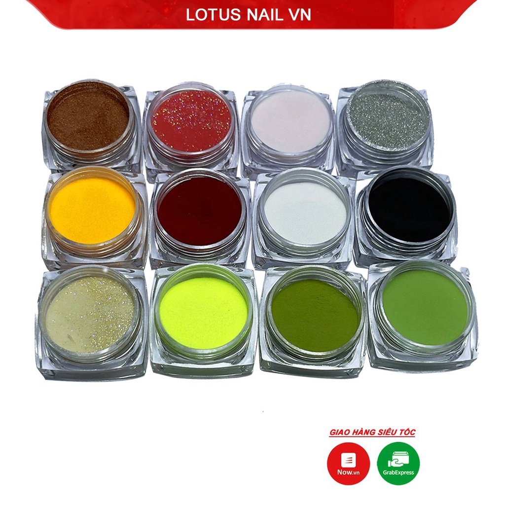 Set bột đắp móng mỹ Keystone 12 màu dễ kéo, mịn, không vón cục ( nhiều loại)