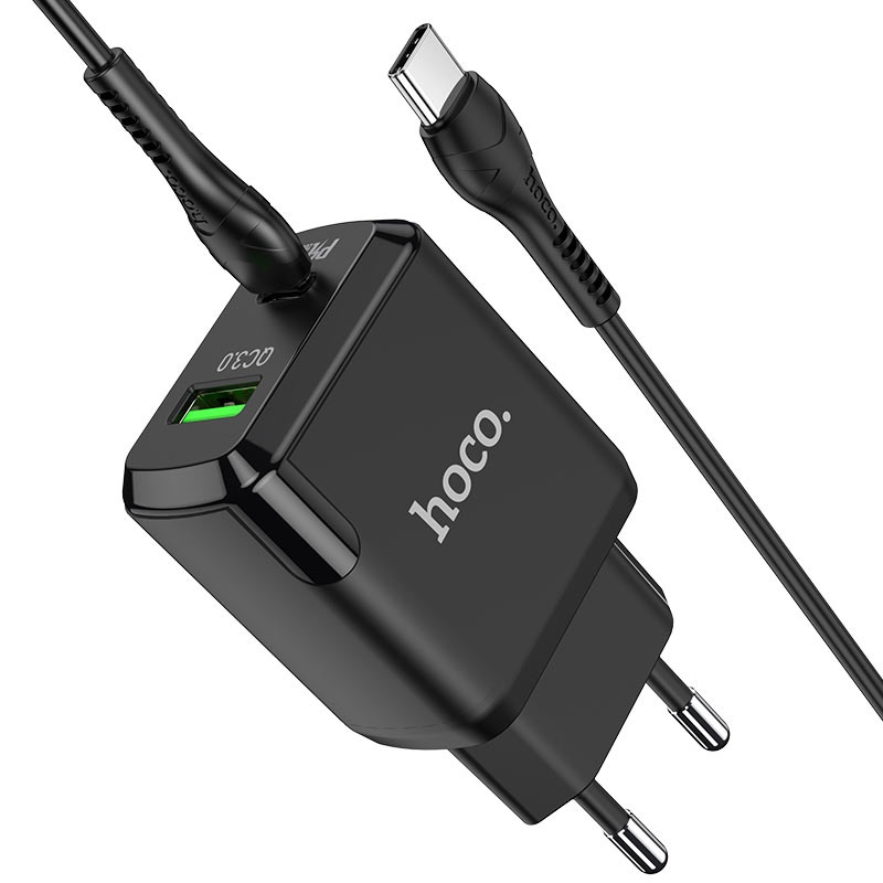 Bộ Sạc Nhanh  20W / PD  2 Cổng Hoco N5 Chính Hãng Sử Dụng Cho iPhone Samsung Oppo Xiaomi - BẢO HÀNH CHÍNH HÃNG