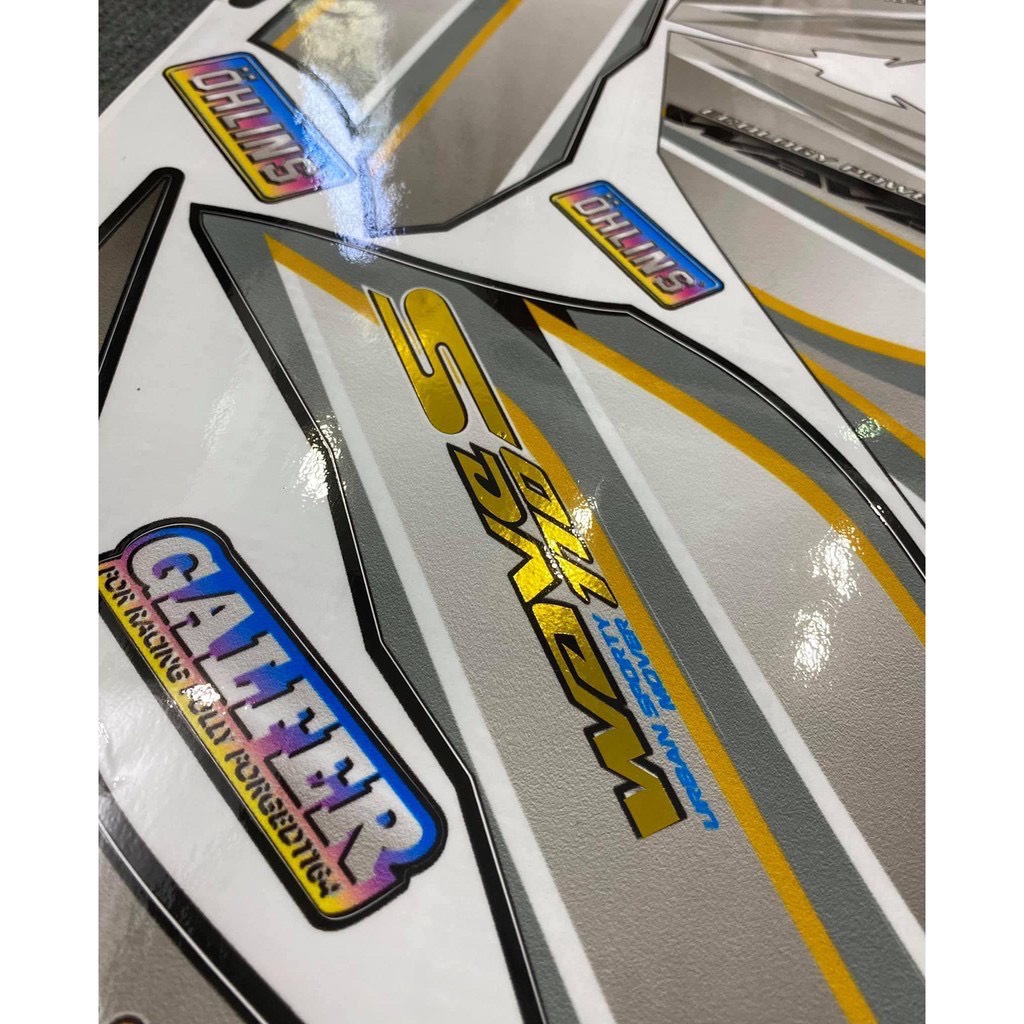 Tem Rời [ GHÉP CROM ] Wave S - A dán cho Wave Alpha 100/50cc - 110 Wave S