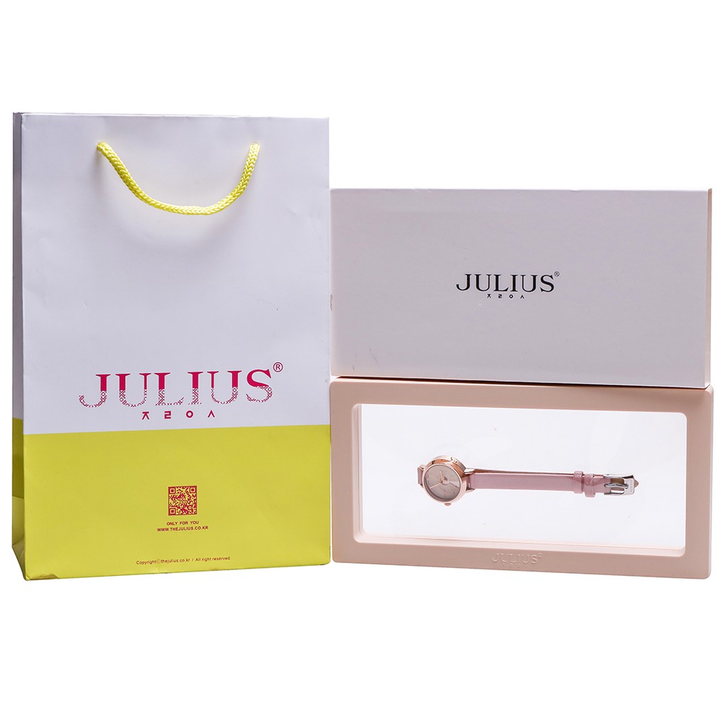 Đồng hồ nữ JA-979C Julius Hàn Quốc dây da