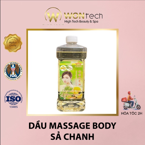 [WONTECH] Tinh Dầu Xả Chanh Massage Body  - 750ml.