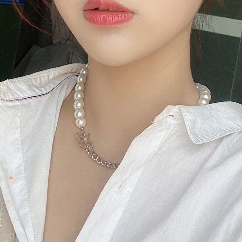 vòng cổ Hợp Kim Mặt Hình Trái Tim Đính Đá Xinh Xắn Cho Nữ