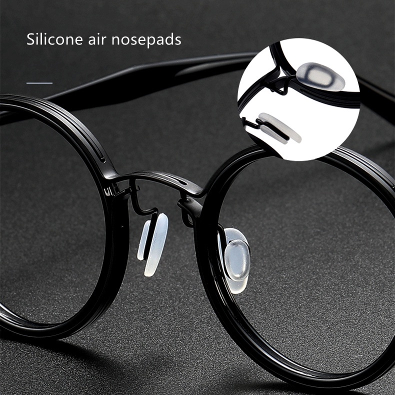 Yuppie Gọng Kính Tròn Bằng Titan + Sợi Acetate Phong Cách Cổ Điển Với Cấu Trúc Đôi Vòng Tròn Quang Học Ta.vat  pantos2.0 SC117