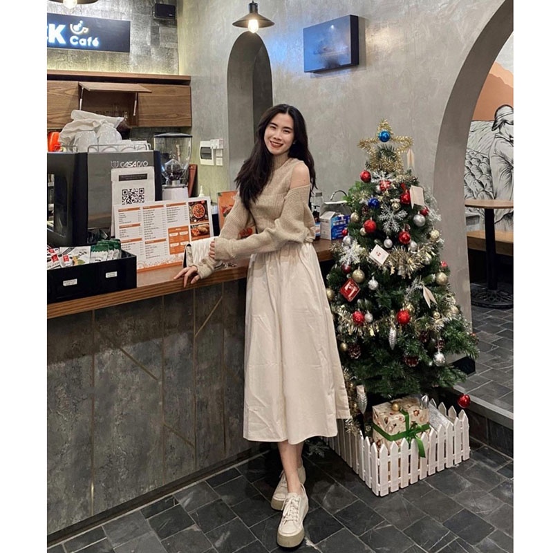 Sét Áo Ba Lỗ Cổ 3 Phân Kèm Áo Khoác Lửng Chất Len M1632-Teen 888