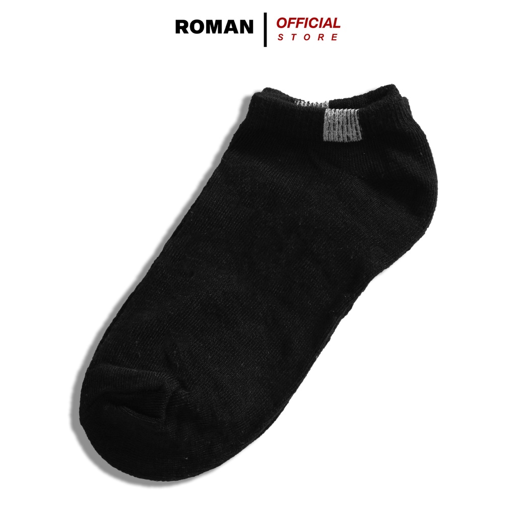 Tất Nam Cổ Ngắn ROMAN Vớ Nam Cotton Co Giãn Cực Tốt T01