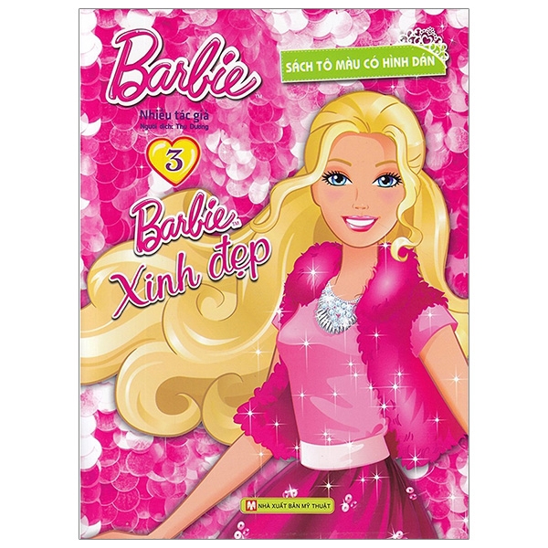 Sách - Barbie Xinh Đẹp 3 (Tô Màu Có Hình Dán)