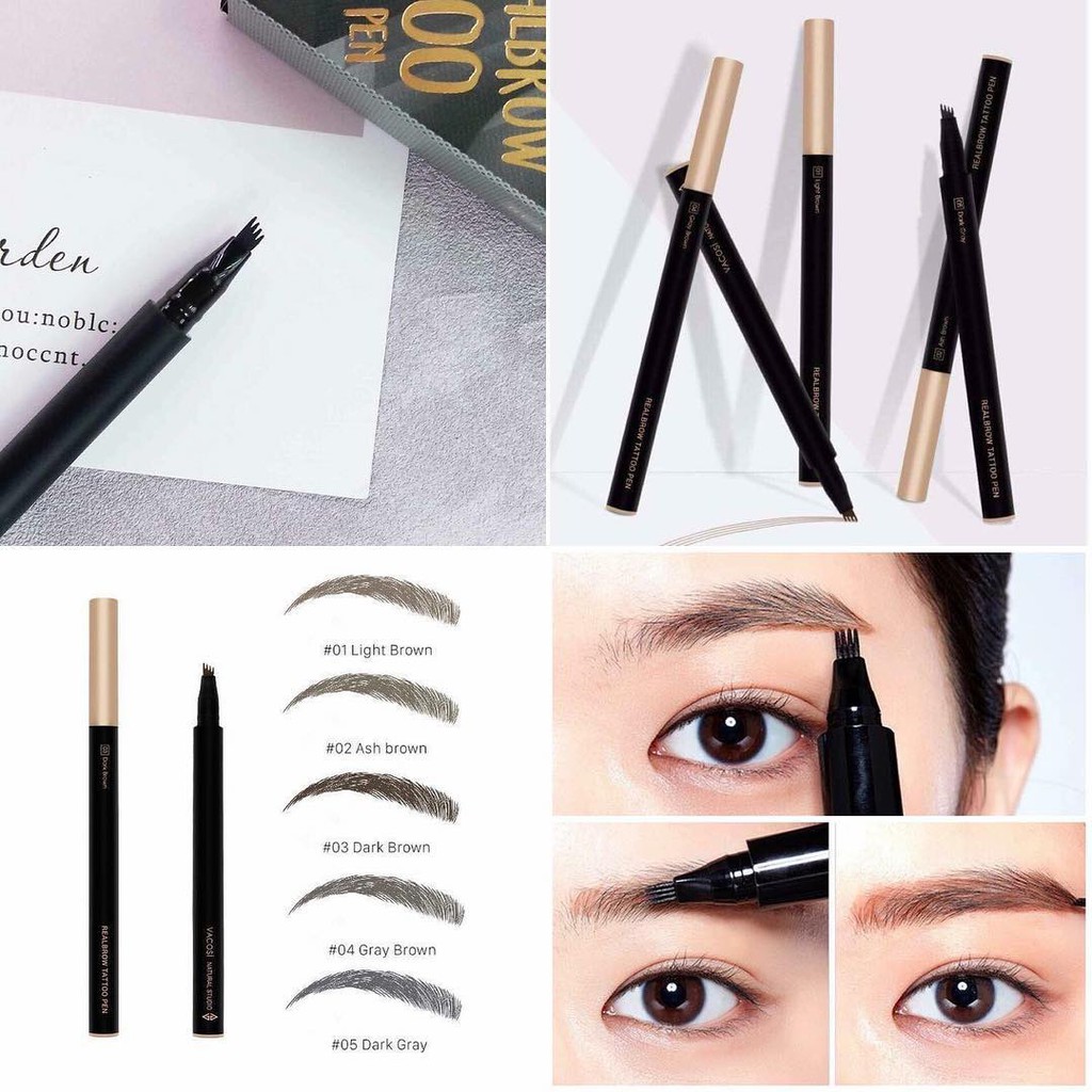 [01-05] BÚT KẺ SỢI MÀY VACOSI REALBROW TATTOO PEN 1.3g