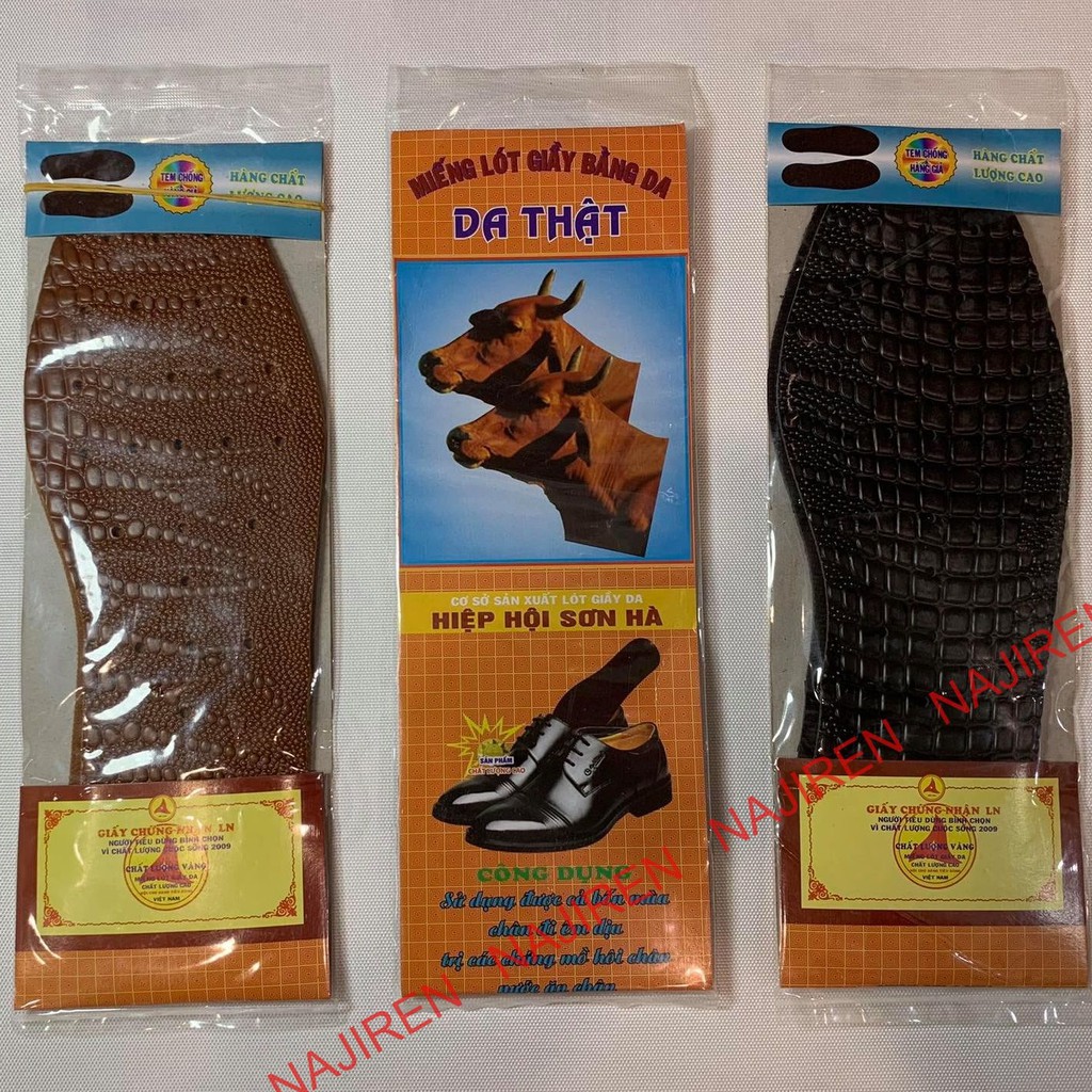 Cặp lót giày bằng da êm chân và khử mùi