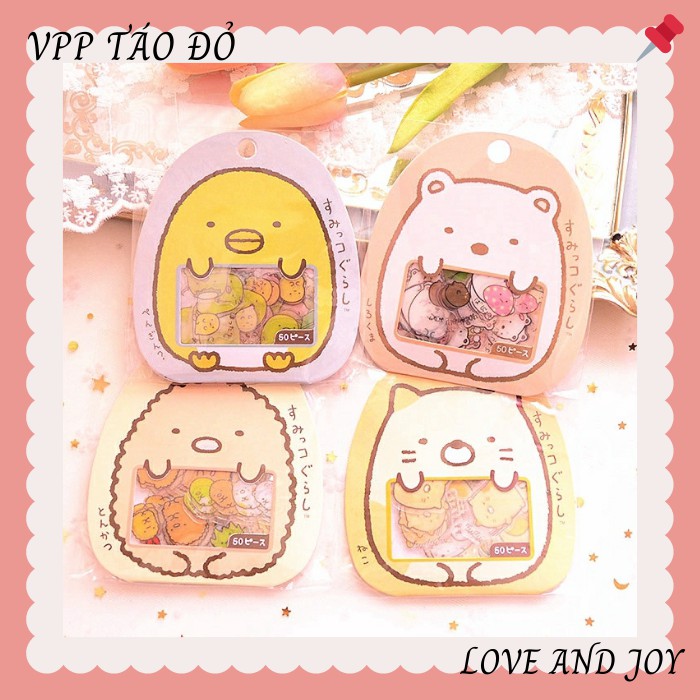 50 miếng sticker molang đáng yêu cắt sẵn - VPP Táo Đỏ