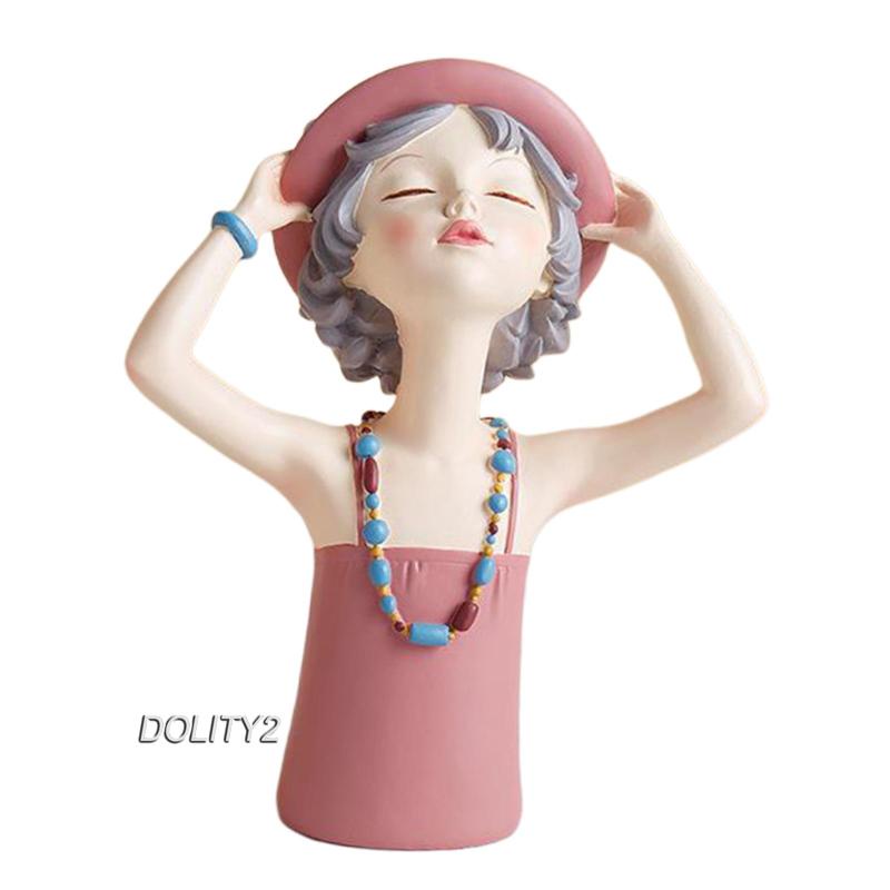 Mô Hình Cô Gái Mùa Hè Bằng Nhựa Resin Thời Trang Để Bàn Trang Trí 2