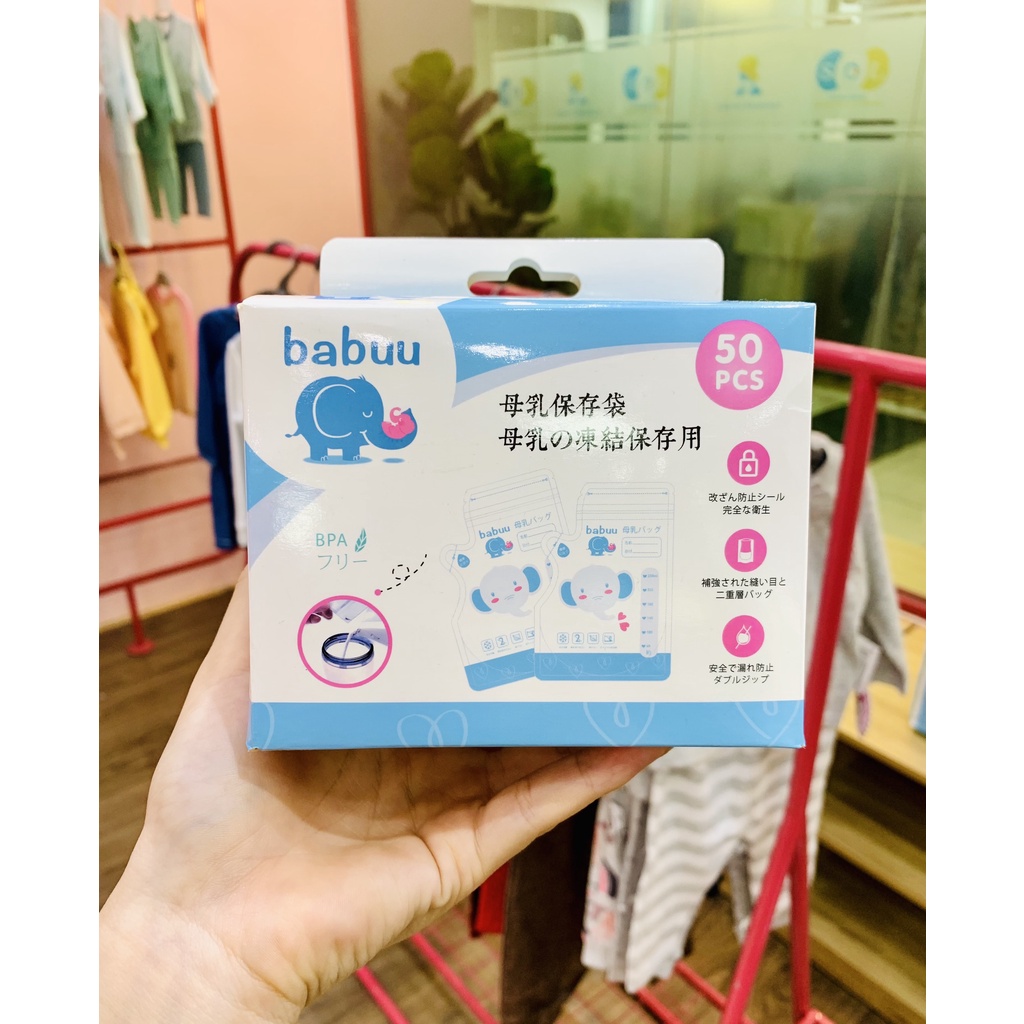 Túi trữ sữa 50c 8oz cho mẹ và bé Babuu/Sunmum
