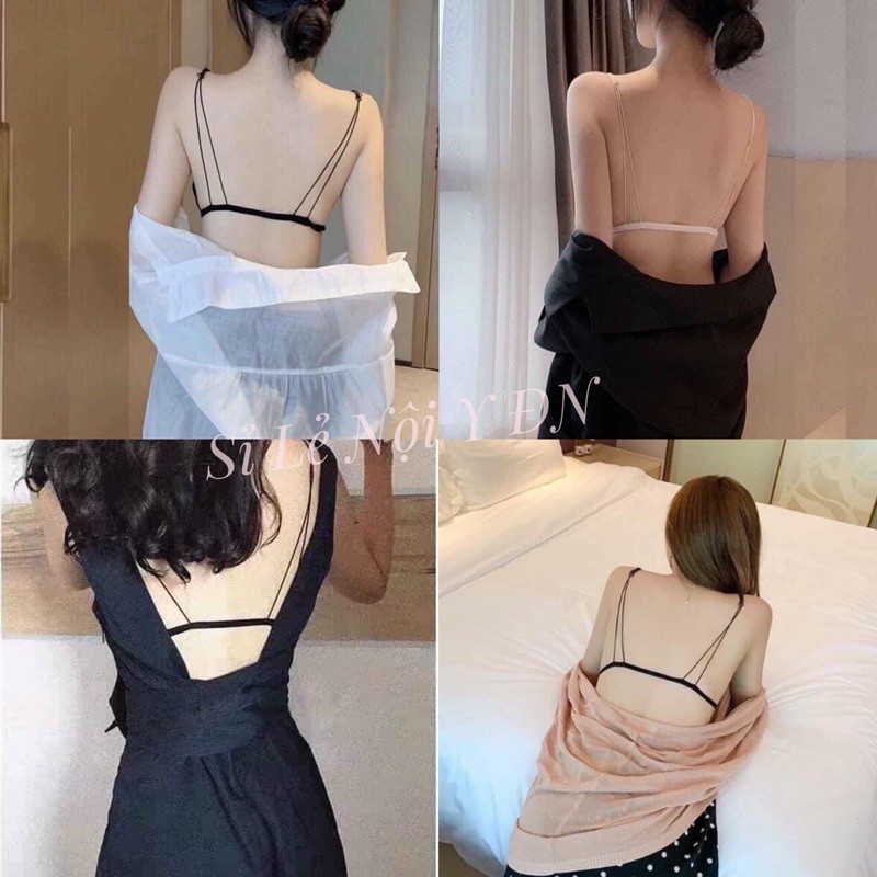 Áo Bralette Kiểu Pháp Dây Mảnh Cài Trước