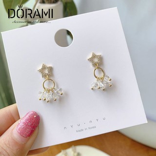 Bông Tai Hoa Tai Nữ Ngôi Sao Lấp Lánh Kiểu Dáng Mới Style Hàn Quốc BTHK76 - dorami