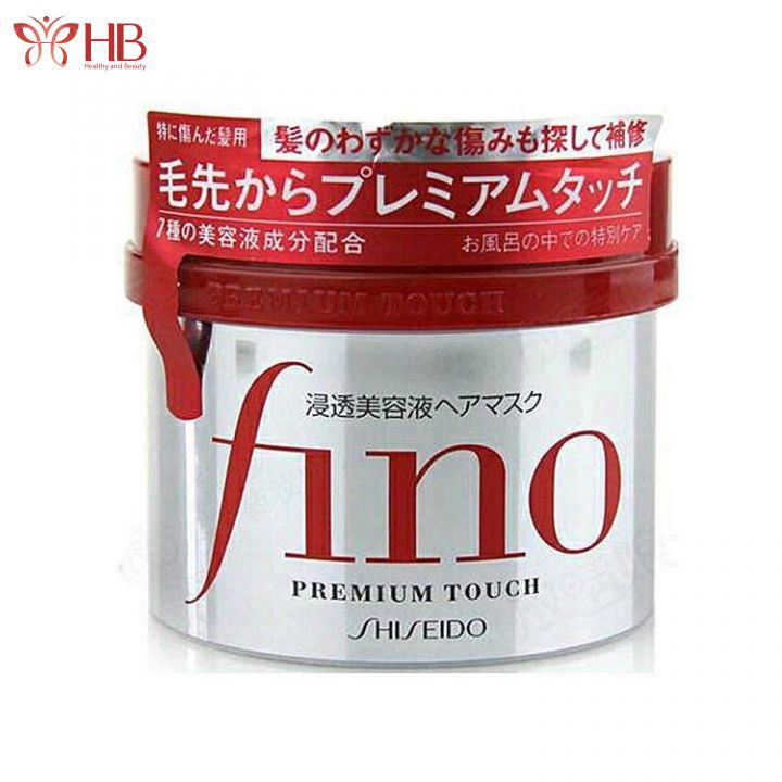 Kem ủ dưỡng tóc Fino Shiseido Premium Touch Nhật Bản cải thiện tóc hư tổn giúp tóc suôn mượt