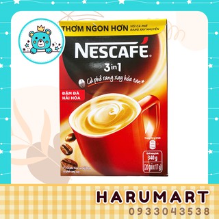 Cafe rang xay hòa tan NESTLÉ 3in1 - hộp 20 gói, 17g/gói