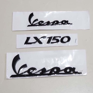 Tem xe vespa lx 150 đen
