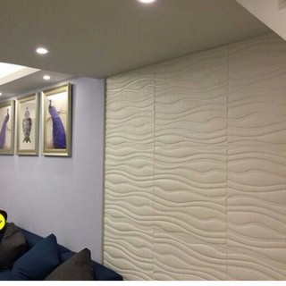 SET 5 xốp dán tường vân sóng 3D
