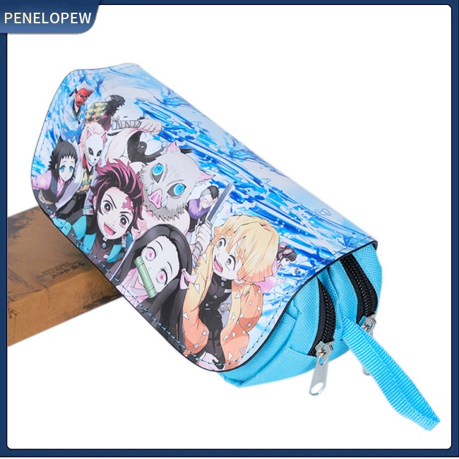 Bóp Viết Da PU Họa Tiết Demon Slayer: Kimetsu no Yaiba Cỡ Lớn