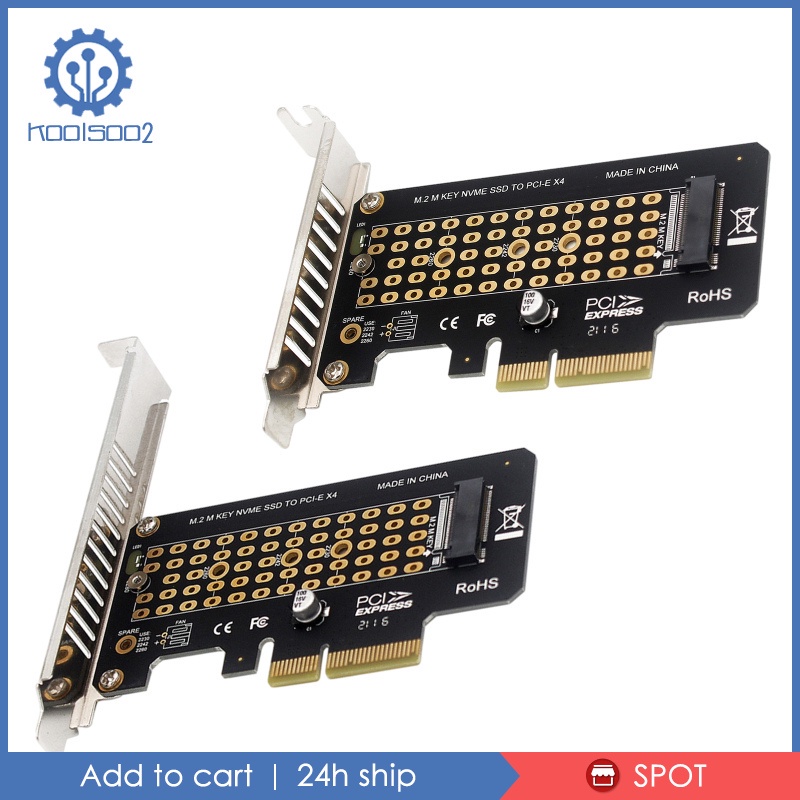 PCI-E Nvme Adapter M2 SATA PCI-E Card Support Mkey NVME SSD full height