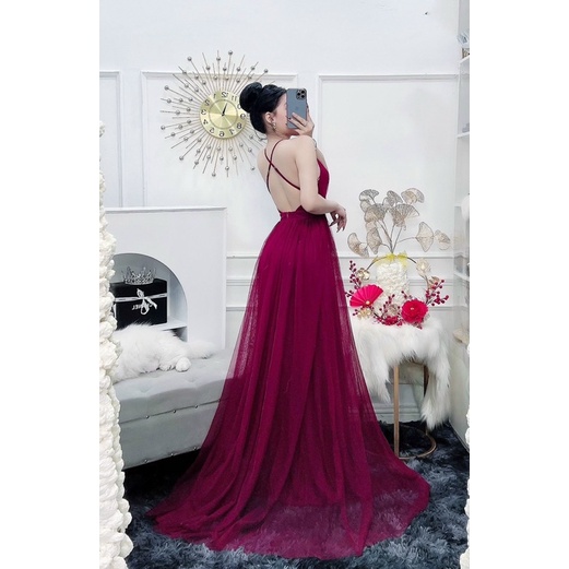 ĐẦM MAXI 2 DÂY XẺ NGỰC FULL SIZE :S/M/L/XL ( HÀNG CÓ SẲN ZALO0932484822 gọi video xem trực tiếp)