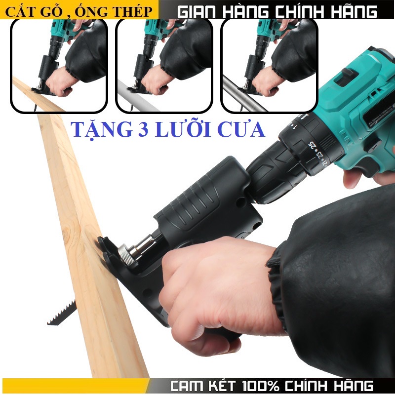 Bộ chế máy cưa lọng cầm tay gắn máy khoan