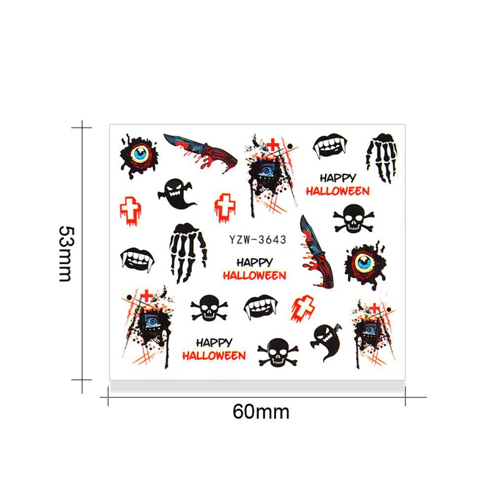 Miếng Dán Trang Trí Móng Tay Chủ Đề Halloween