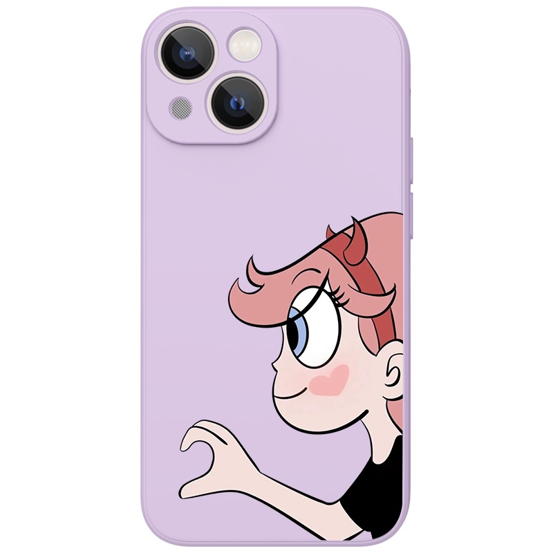 Ốp lưng JURSUE hoạt hình cặp đôi dễ thương đẹp cho iPhone 13 12 11 Pro Max SE 2020 X XR XS 8 7 ip 6S 6 Plus Y2069