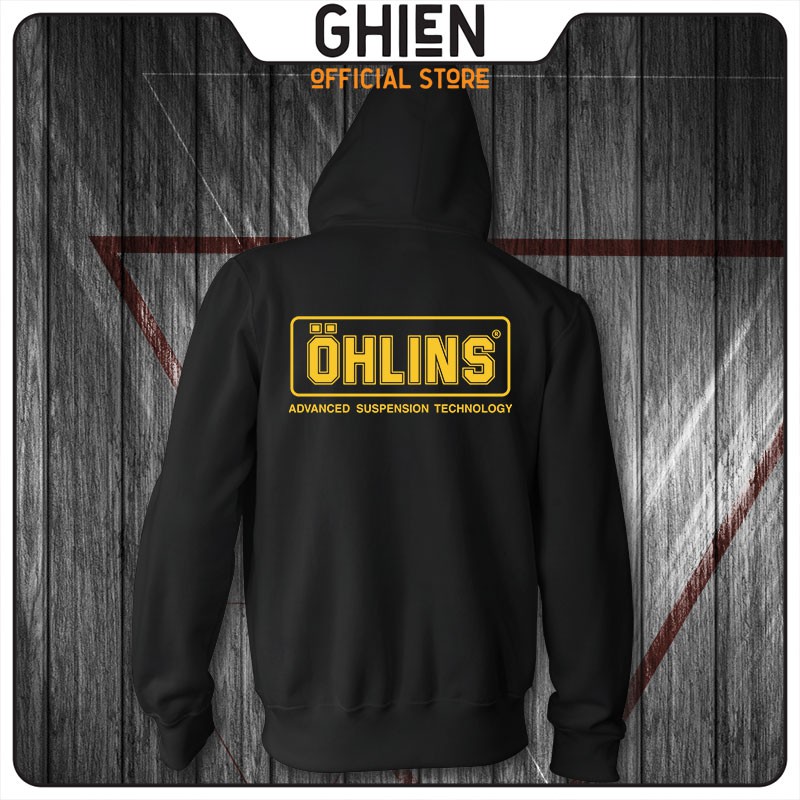 Áo khoác dây kéo UMAD unisex racing biker Ohlins nam nữ vải da cá cao cấp co giãn 4 chiều, thoáng mát | BigBuy360 - bigbuy360.vn